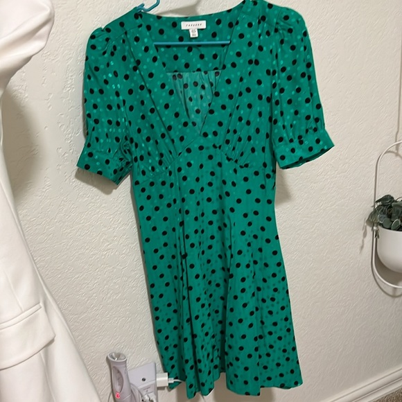Topshop Spot Swing Tea Dress Size 6 - Picture 5 of 7